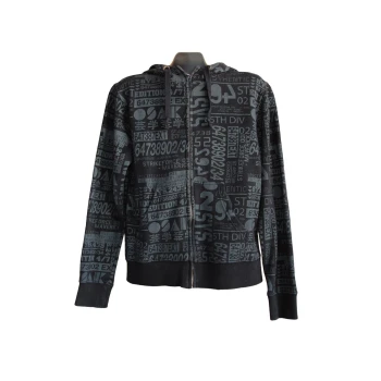 Черное мужское худи на молнии BURTON, L