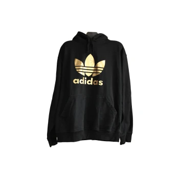 Худи черная с капюшоном мужская ORIGINAL ADIDAS, XXL