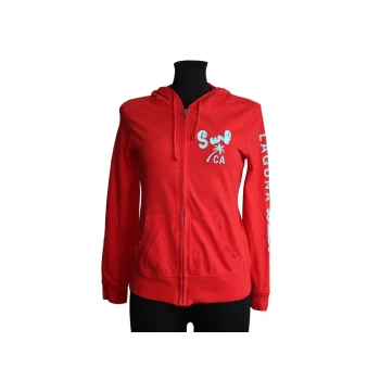 Женская красная худи на молнии OLD NAVY, S