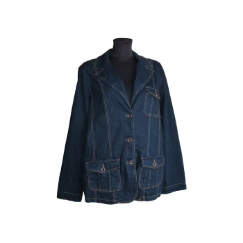 Женская синяя джинсовая куртка MARKS & SPENCER, XL