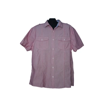 Мужская розовая рубашка в полоску BURTON, XL