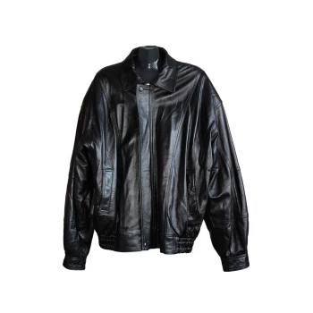 Мужская черная кожаная куртка TORUS, 3XL