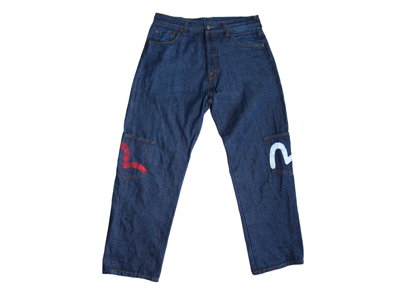 Б У - W34 L32 - Мужские японские джинсы EVISU, цена 5499, купить в