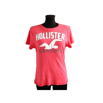 Женская футболка алого цвета HOLLISTER, S