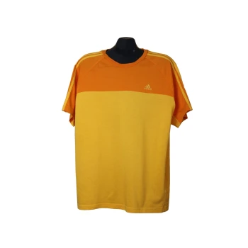 Желто-оранжевая мужская футболка ADIDAS, XL