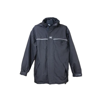 Мужская серая куртка весна-осень с капюшоном HELLY HANSEN, L