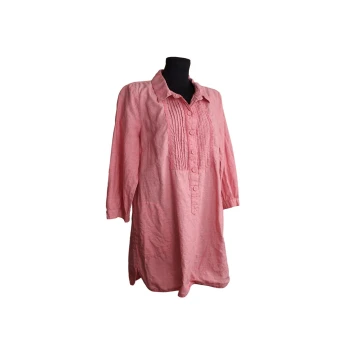 Женская льняная туника кораллового цвета IN WEAR, S