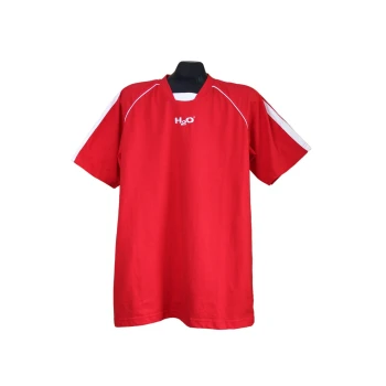 Мужская красная футболка на высокий рост H2O, L