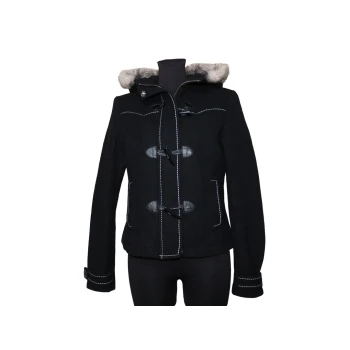 Женское пальто евро зима с капюшоном H&M, S