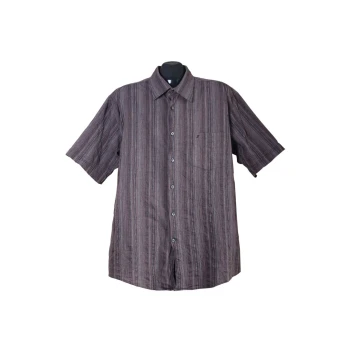 Мужская коричневая рубашка JAC TISSOT, XL 