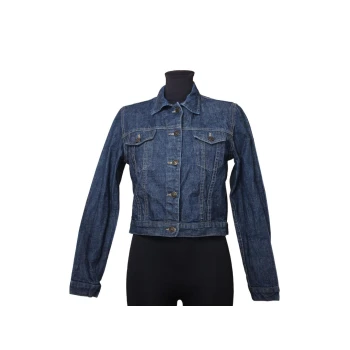 Женская синяя джинсовая куртка MOTO, XS