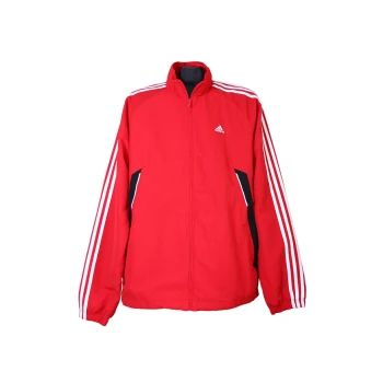 Спортивная красная мужская куртка мастерка ADIDAS, L