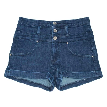 Женские джинсовые высокие шорты MOTO, XS