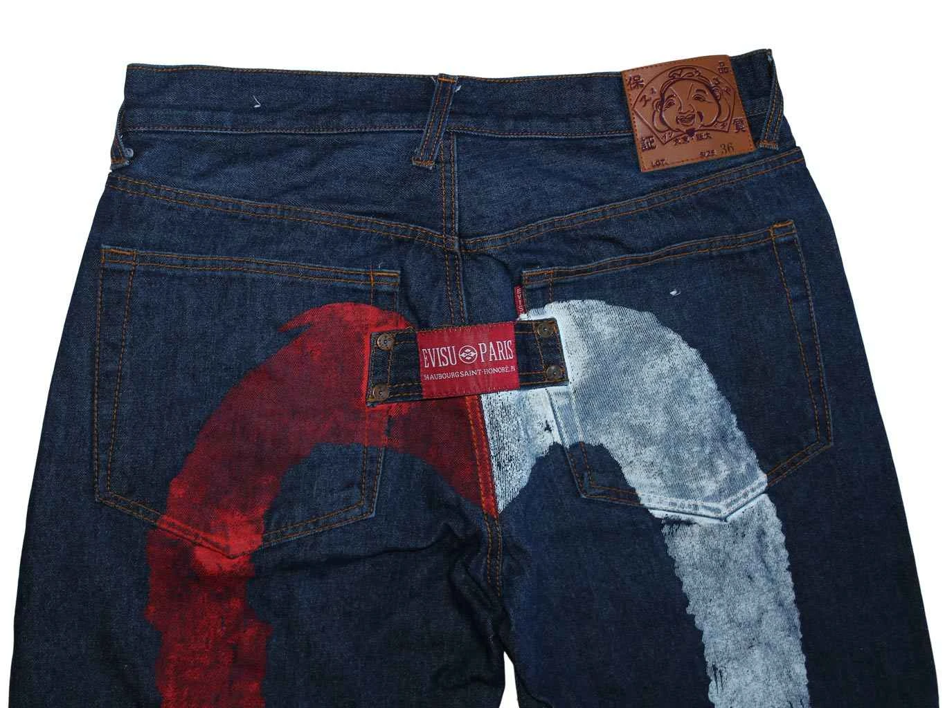 shu0509 専用Evisu Denim - W34 L32 Б У - W34 L32 - Мужские японские джинсы EVISU, цена 5499, купить в