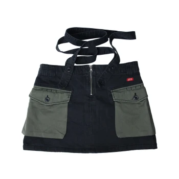 Женская джинсовая мини юбка с подтяжками MISS SIXTY, М