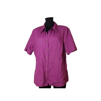 Женская сиреневая льняная рубашка MODISSA, L    