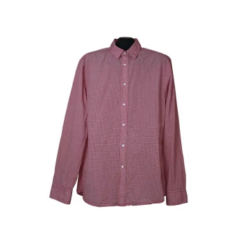 Мужская красная рубашка в клетку H&M, L