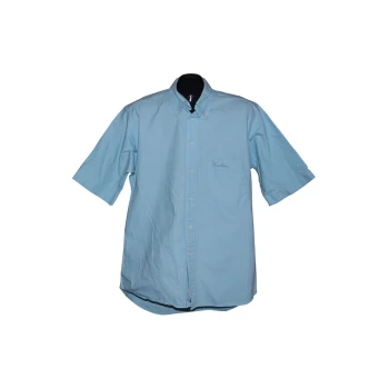 Мужская голубая рубашка THOMAS BURBERRY, L