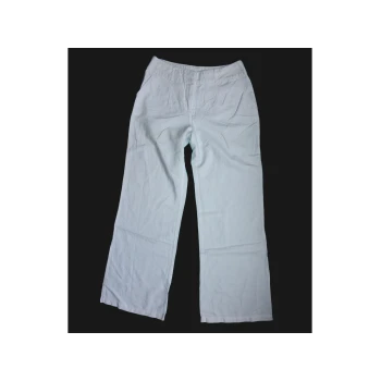Женские белые льняные брюки YESSICA, XS