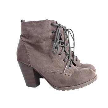 Женские коричневые ботинки F&F 37 размер