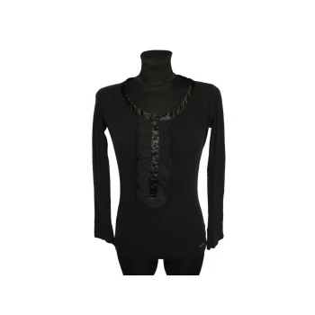 Кофта черная женская с декольте BIG STAR, XS