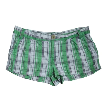 Женские зеленые мини шорты в клетку ONLY, S