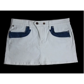 Женская белая джинсовая мини юбка LEE COOPER, М
