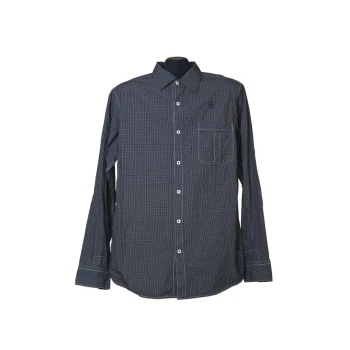 Мужская серая рубашка в клетку G-STAR RAW, М    
