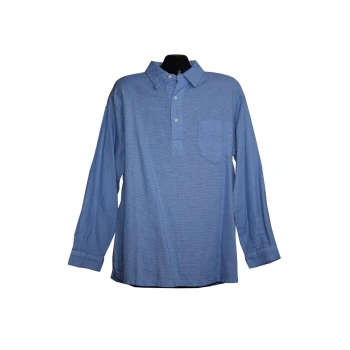 Мужская синяя рубашка COTTON TRADERS, L