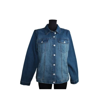 Женская синяя джинсовая куртка GEFA JEANS, L  