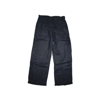 Женские черные льняные брюки H&M, М