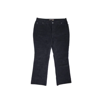 Женские черные вельветовые брюки ST.JOHN`S BAY BOOT CUT, XXL 