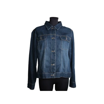 Женская синяя джинсовая куртка LINDEX, XL