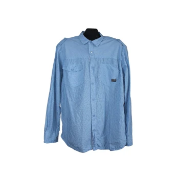 Мужская голубая рубашка в полоску CEDARWOOD STATE, XL