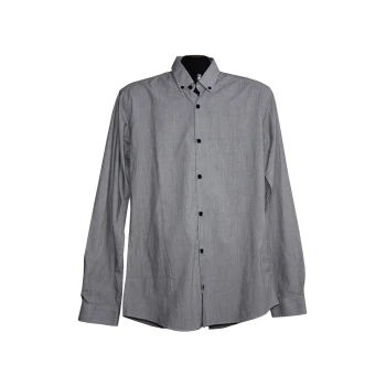 Мужская серая приталенная рубашка CEDARWOOD, S