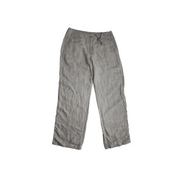 Женские серые льняные брюки SANDWICH, S 