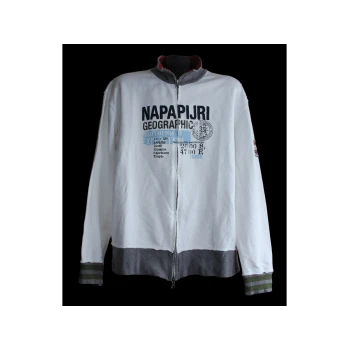Мужская белая толстовка на молнии NAPAPIJRI, L
