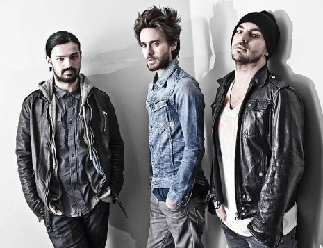 30 seconds to Mars в джинсовой одежде G-STAR RAW