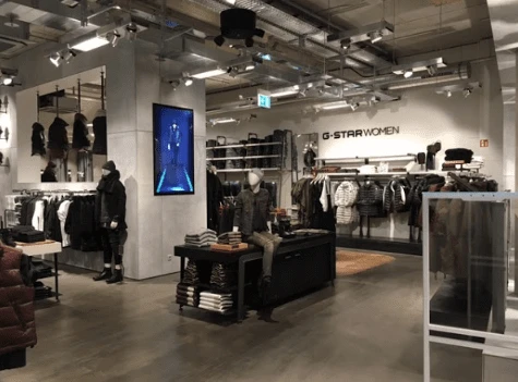 G-STAR RAW оформление магазина